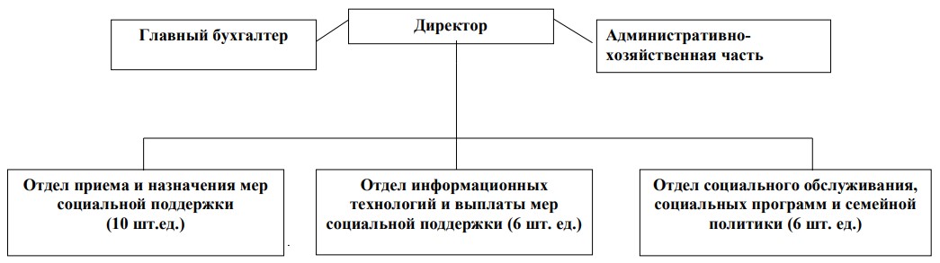 Структура ГКУ НО «Управление социальной защиты населения городского округа города Чкаловск»